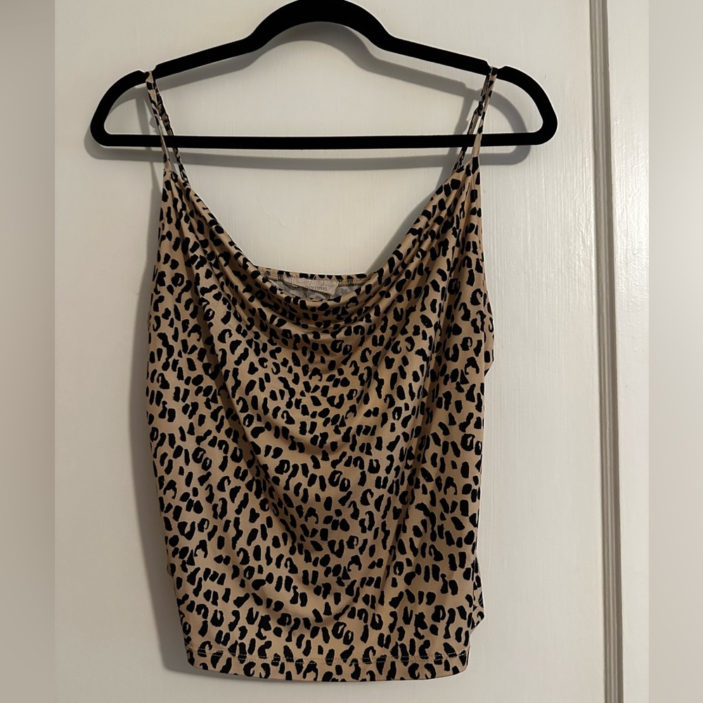 Leopard print urban outfitters top